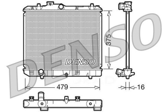 Radiator DENSO DRM47004 Radiator DENSO DRM47004