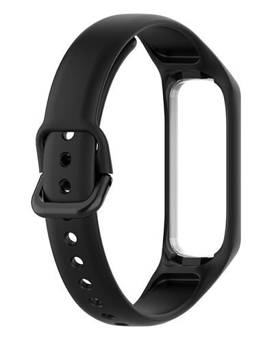 Silikonarmbånd til Samsung Galaxy Fit 2 - Sort Silikonarmbånd til Samsung Galaxy Fit 2 - Sort