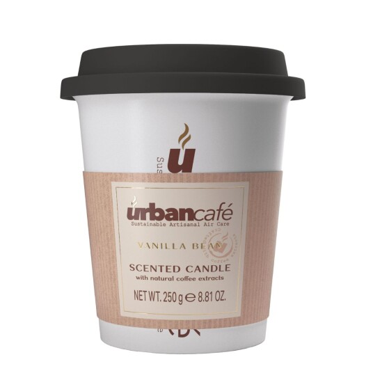 Urban Café Duftlys & Kaffekopp Vanilla Bean Hvit Urban Café Duftlys & Kaffekopp Vanilla Bean Hvit