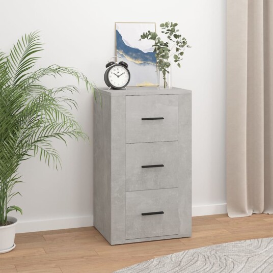 vidaXL Skjenk betonggrå 40x33x70 cm konstruert tre vidaXL Skjenk betonggrå 40x33x70 cm konstruert tre