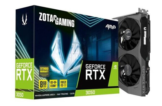 ZOTAC GeForce RTX 3050 ! 8GB GDDR6 8GB GDDR6 RAM Grafikkort