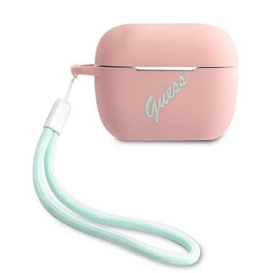 Guess Vintage AirPods Pro Silikondeksel Rosa/Grønn