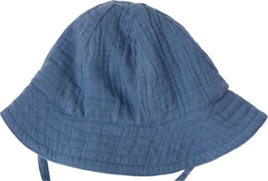Lindex Sun Hat In Cotton Gauze Blue 48/50 Lindex Sun Hat In Cotton Gauze Blue 48/50