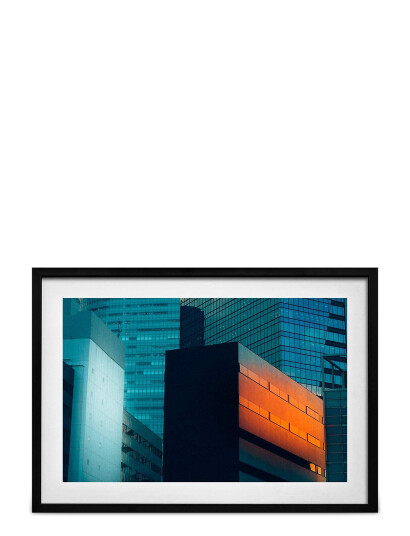 Democratic Gallery Poster Skyscrapers - Orange - 21X30