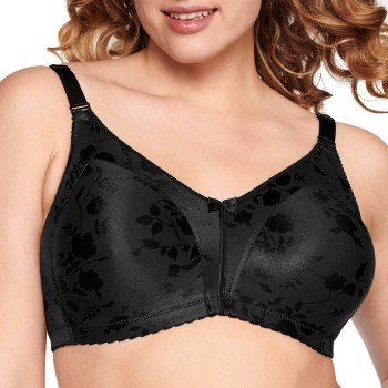 NATURANA BH Heritage Minimizer Soft Bra Floral Svart polyamid E 90 Dame