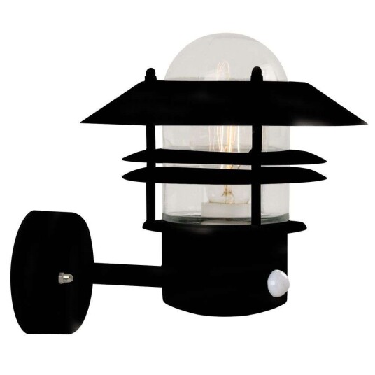 Nordlux - Blokhus Up Vegglampe w/Sensor Black