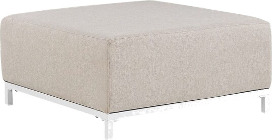 Fotpall Rovigo Beige/hvit - Beige/hvit