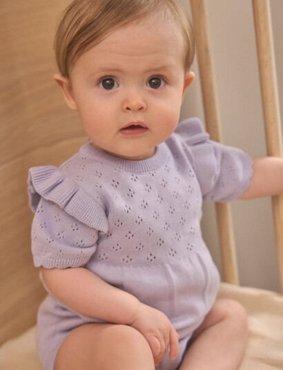 En Fant Romper Knit Purple 92 En Fant Romper Knit Purple 92