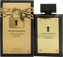 Antonio Banderas The Golden Secret 200ml Eau de Toilette for Men med Aromatisk Duft Antonio Banderas The Golden Secret 200ml Eau de Toilette for Men med Aromatisk Duft