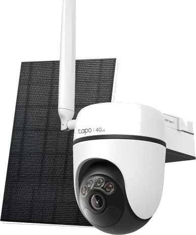 TP-Link Tapo C615G Pan/Tilt Solcelledrevet 4G LTE Overvåkningskamera TP-Link Tapo C615G Pan/Tilt Solcelledrevet 4G LTE Overvåkningskamera