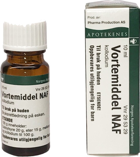 Vortemiddel NAF kollodium 10 ML Vortemiddel NAF kollodium 10 ML