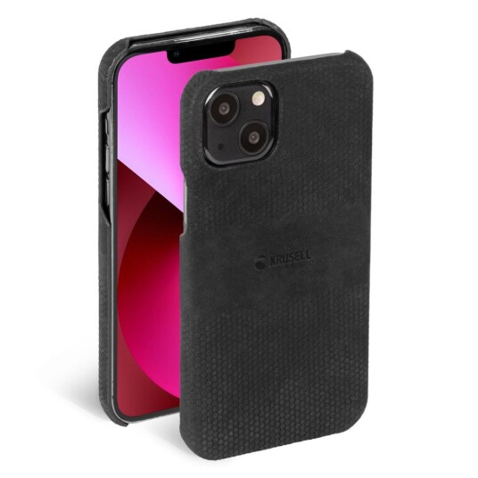 Krusell Iphone 13 Deksel Leather Cover Svart