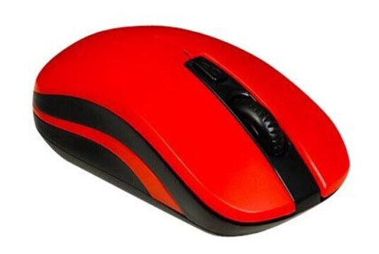 iBOX LORIINI RED - mouse - 2.4 GHz - black red - Mus - Optisk - 3 knapper - Rød