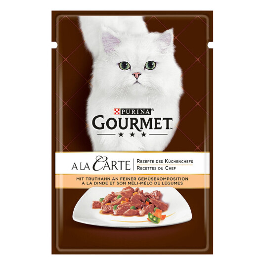 Gourmet A La Carte 26 X 85 G Kalkun Og Grønnsaker