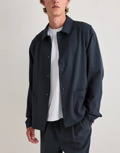 Casual Friday Cfarto 0222 Stretch Shacket Overshirts Blå