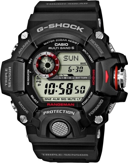 Casio G-Shock Rangeman GW-9400-1ER - Herre - 53 mm - Digitalt - Digitalt/Smartwatch - Mineralglas