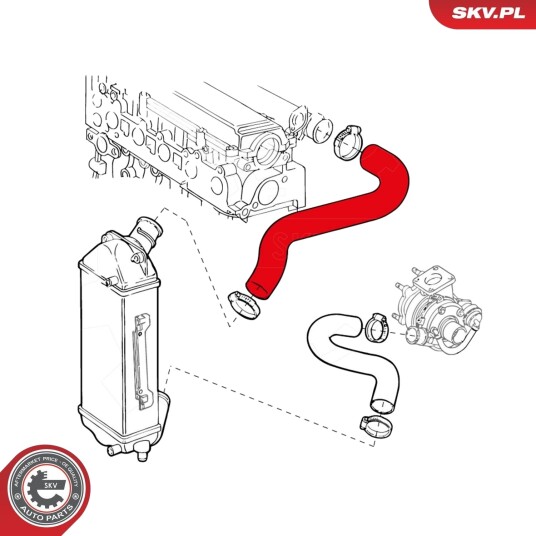 ESEN SKV 24SKV925 Ladeluftslange ESEN SKV 24SKV925 Ladeluftslange