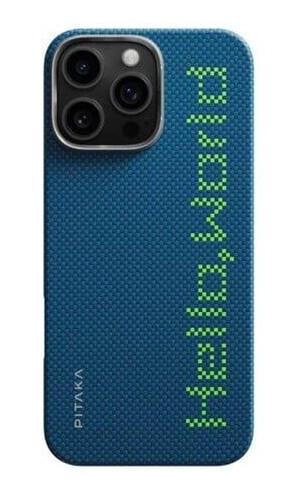 PITAKA Tactile Woven Case Hello World - iPhone 16 Pro Max
