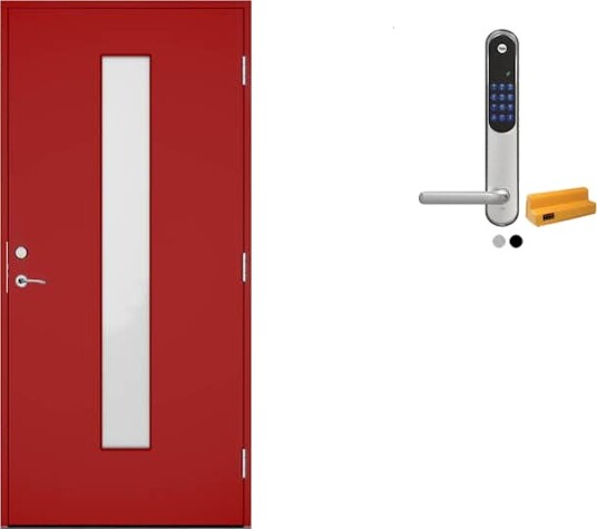 Ytterdør Swedoor Advance-Line Nordic Skagen med Yale Doorman Classic Home