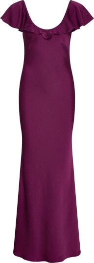 Vero Moda Vmrita Cs Rose Maxi Dress Wvn Exp Purple XS