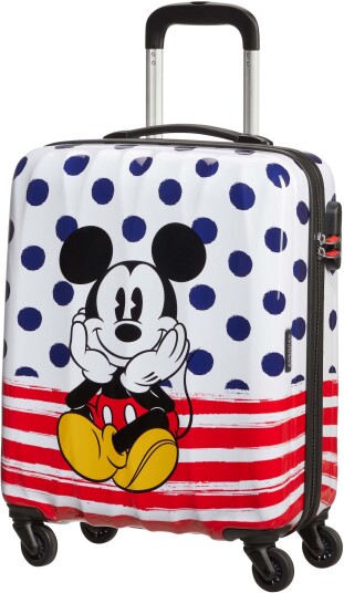 American Tourister Disney Legends hardcover trillekoffert 55 cm Mikke Mus med blå prikker