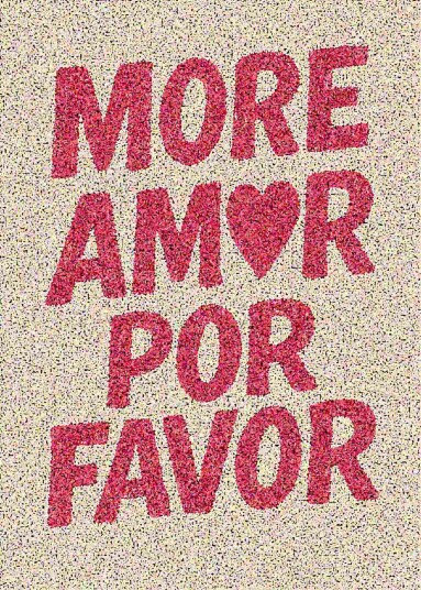 Namly Design Plakat Mer Amor Por Favor POSTERMEN482