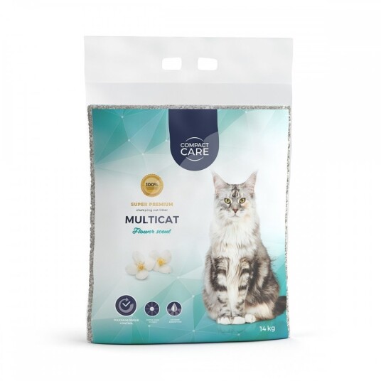 Compact Care Multicat Flower 14 kg Compact Care Multicat Flower 14 kg
