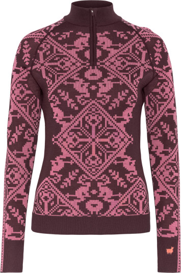 Kari Traa Women"s Saga Half Zip Cocoa Powder XS