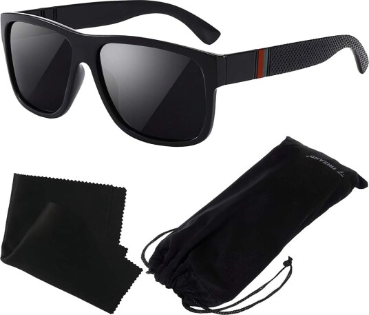 Polariserte unisex solbriller UV 400 med etui