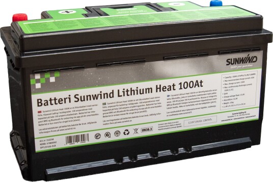 Sunwind Batteri Lithium Heat 100at