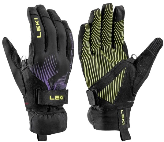 Leki Ultratrail Storm Tr Hansker Bl/Ye/Vi Str. 9.0