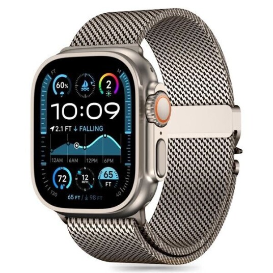 Tech Protect Milano Reim til Apple Watch 44/45/46/49mm Titan