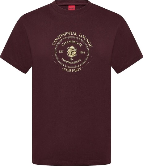 HUGO Vintage Tee_26   BROWN OVERFLOW   L