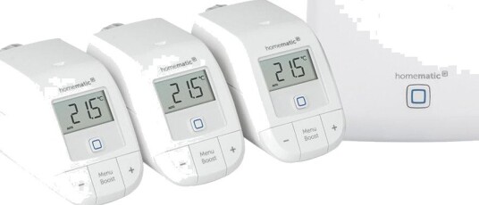 Homematic IP Startpakke for Smarthus Oppvarming Inkl. Access Point og 3 Radiatortermostater