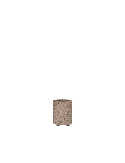 Broste Copenhagen Holder 'Razzo' Patterned BROWN H26CM