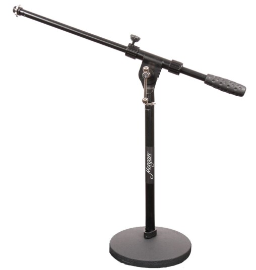 MP STAND A 119 Mikrofon stativ Bordmodell med arm. Solid jern fot.