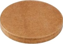 Paplåg Ø 90 Mm Flad Pap/Pe Til Delicup Bæger 150 Ml Brun,20 Pk X 50 Stk/Krt