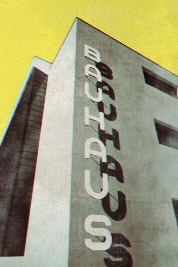 Plakat Bauhausbygning