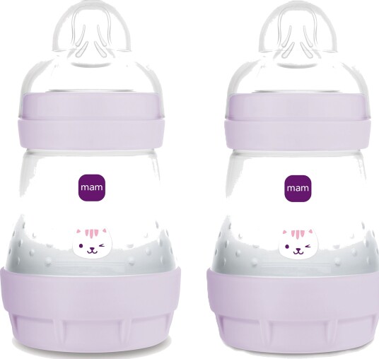 MAM Easy Start Tåteflaske Anti-kolikk 160 ml 2-Pakk Rosa