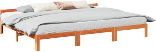 Familiesengeramme uten madrass voksbrun 270x200 cm heltre furu 8721158648419