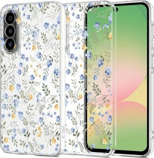 Tech-Protect FlexAir Mobildeksel til Samsung Galaxy A57 5G med Flerfargede Blomster