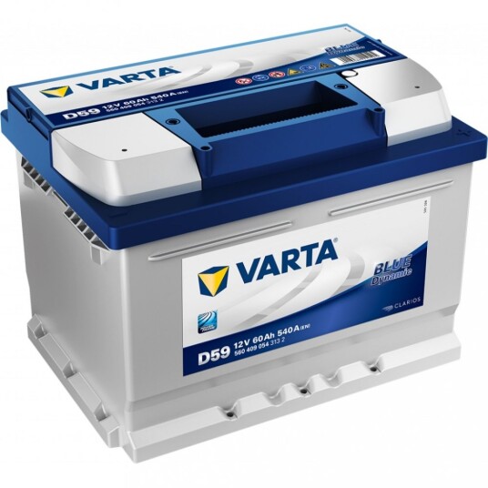 VARTA Blue Dynamic Batteri 12V 60AH 540CCA (242x175x175/175mm) +høyre D59.