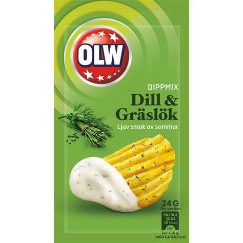 OLW Dipmix Dill & Gräslök 24g OLW Dipmix Dill & Gräslök 24g