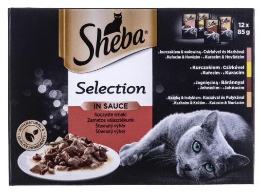 Sheba 3065890095939 Voksen Storfekjøtt Kylling And Lam Kalkun 85 G