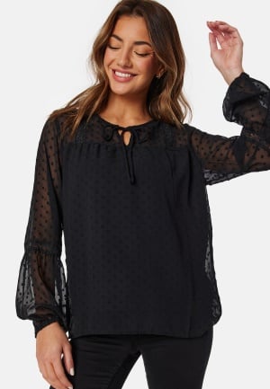 VILA Edee L/S Top Black 42 VILA Edee L/S Top Black 42