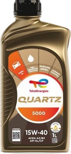 Motorolje TOTAL 15W40 QUARTZ 5000 1L