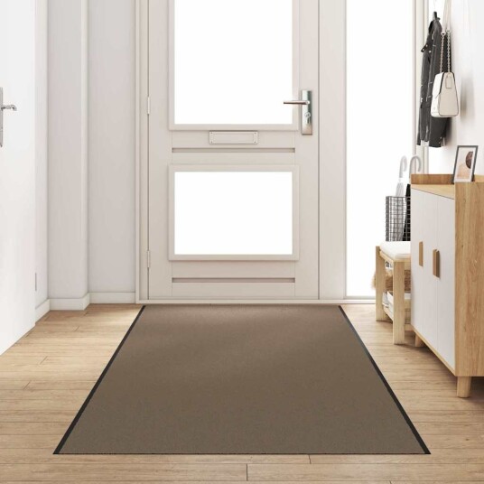 Dørmatte Beige og svart 120 x 350 cm Polypropylen og vinyl Dørmatte Beige og svart 120 x 350 cm Polypropylen og vinyl