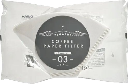 Hario Papirfiltre Hvite Pegasus 03 100 Stk