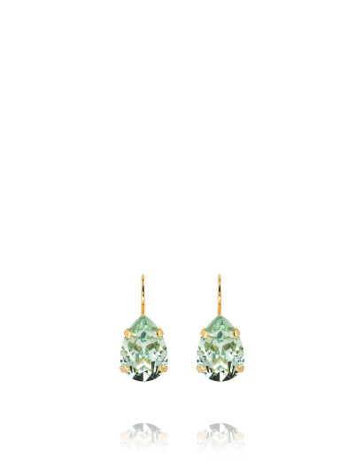 CAROLINE SVEDBOM Mini Drop Clasp Earrings Gold |Grön |One Size