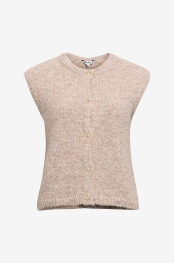 Object   Vest objSaggia RE Knit Vest Cardigan   Beige